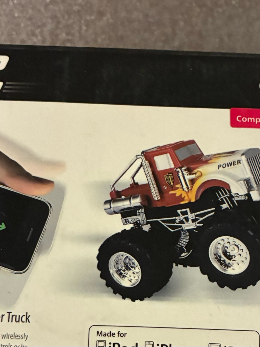 Dex Red and Chrome Monster Truck Remote Control Adapter